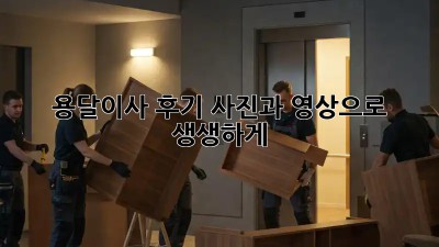 용달이사 후기, 사진과 영상으로 생생하게!