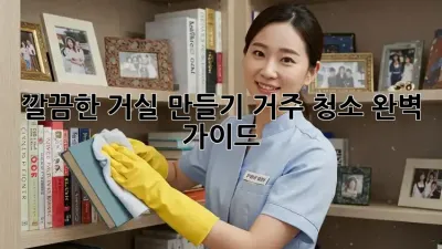 🏡 깔끔한 거실 만들기: 거주 청소 완벽 가이드